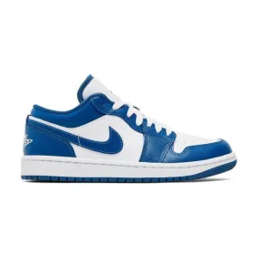 Nike women's air jordan 1 low (marina blue/ white/ dark marina bl