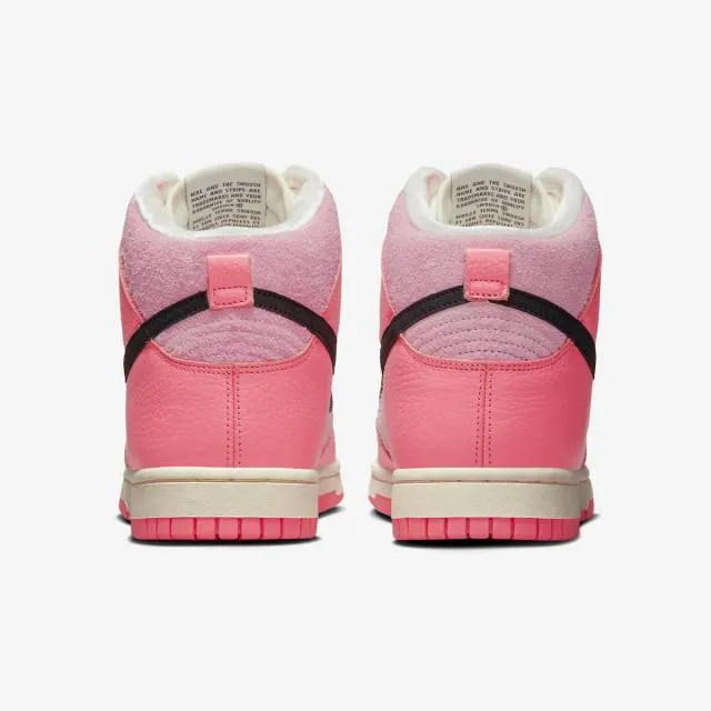 Nike Women's Dunk High (Hoops/ Medium Soft Pink/ Black) ...