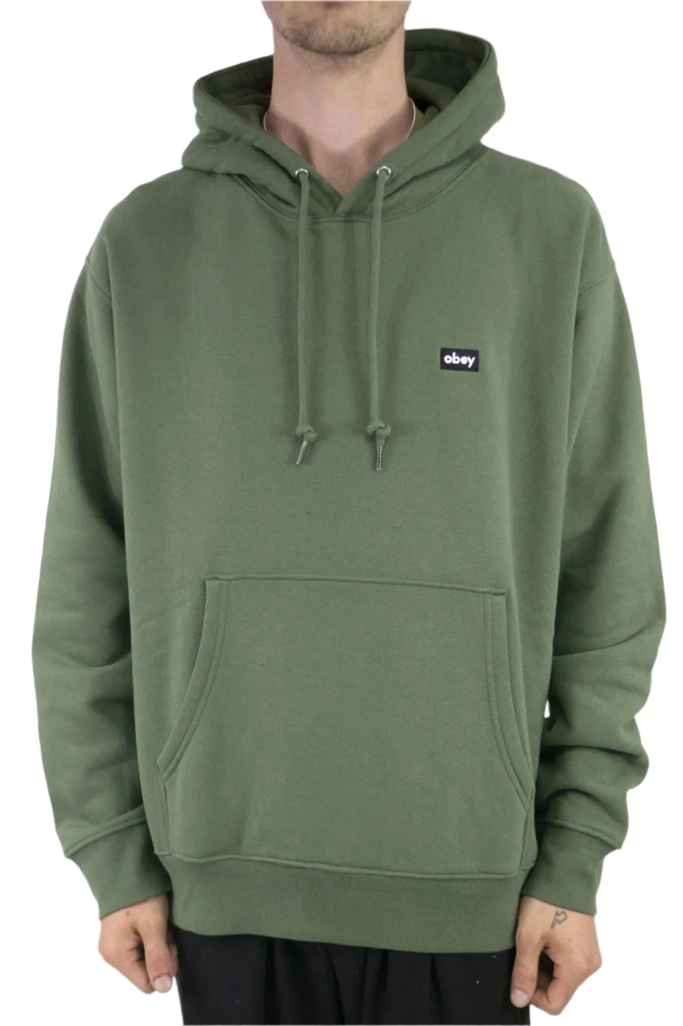 OBEY Mini Box Logo Hoodie - Thyme exclusive at Remix