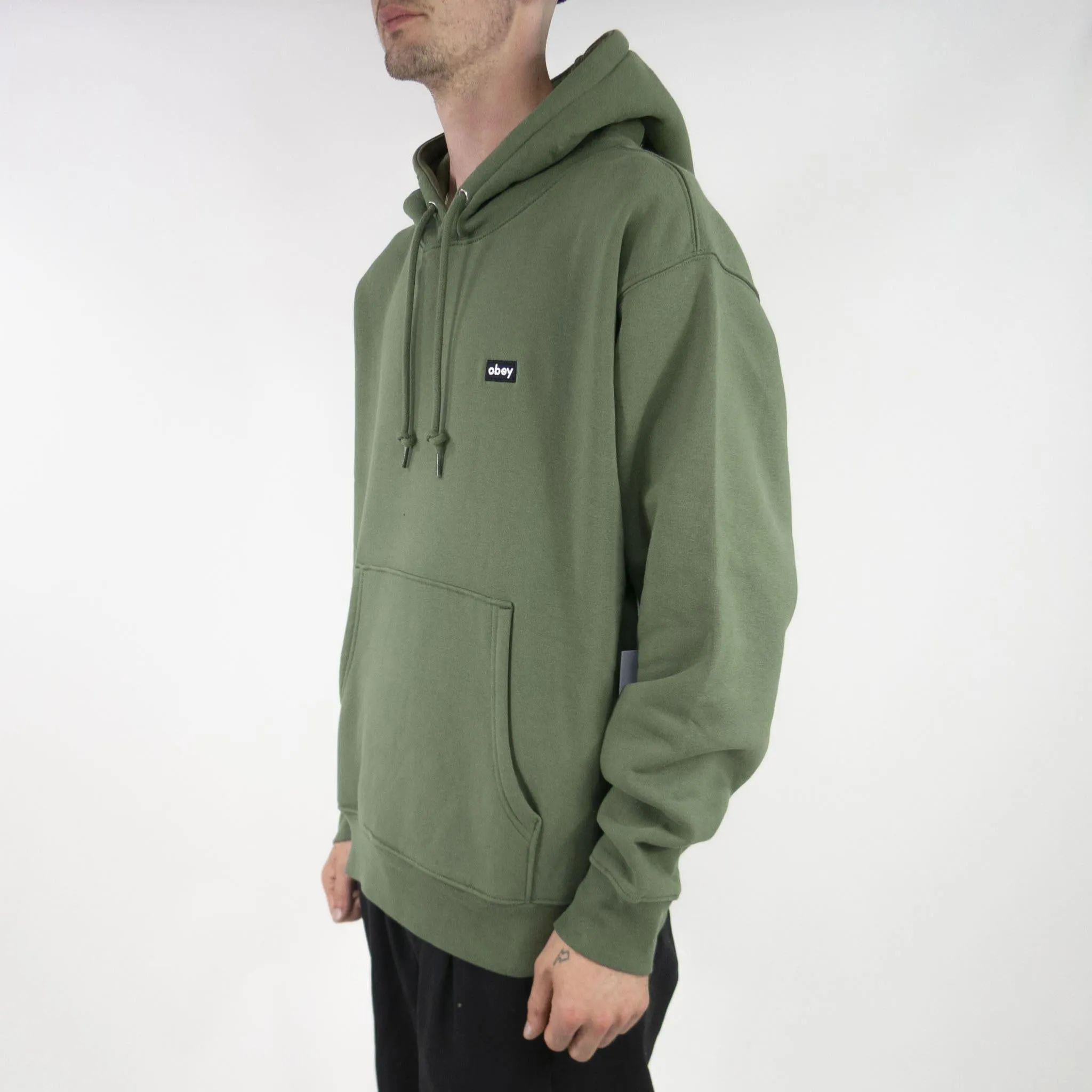 OBEY Mini Box Logo Hoodie - Thyme exclusive at Remix