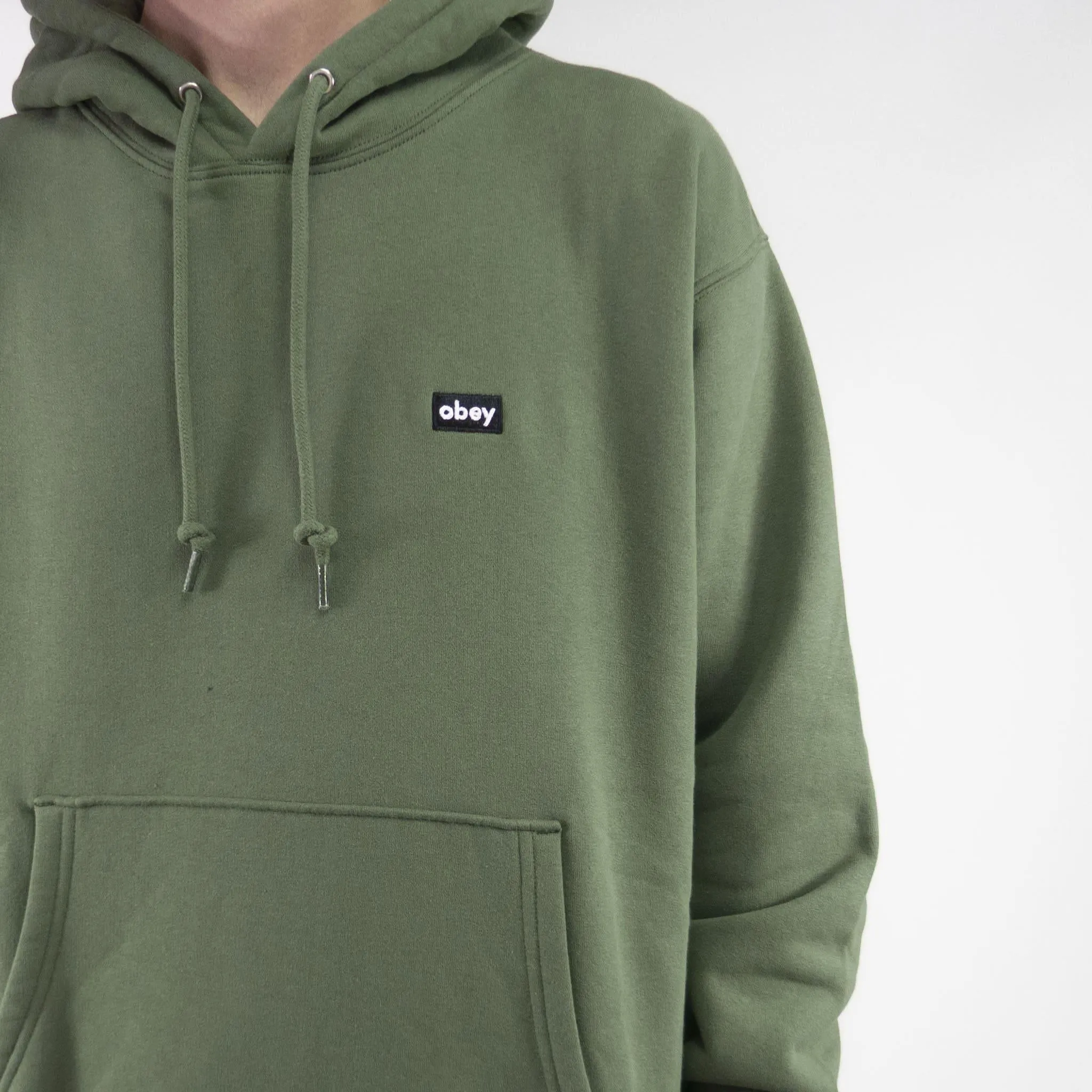 OBEY Mini Box Logo Hoodie - Thyme exclusive at Remix