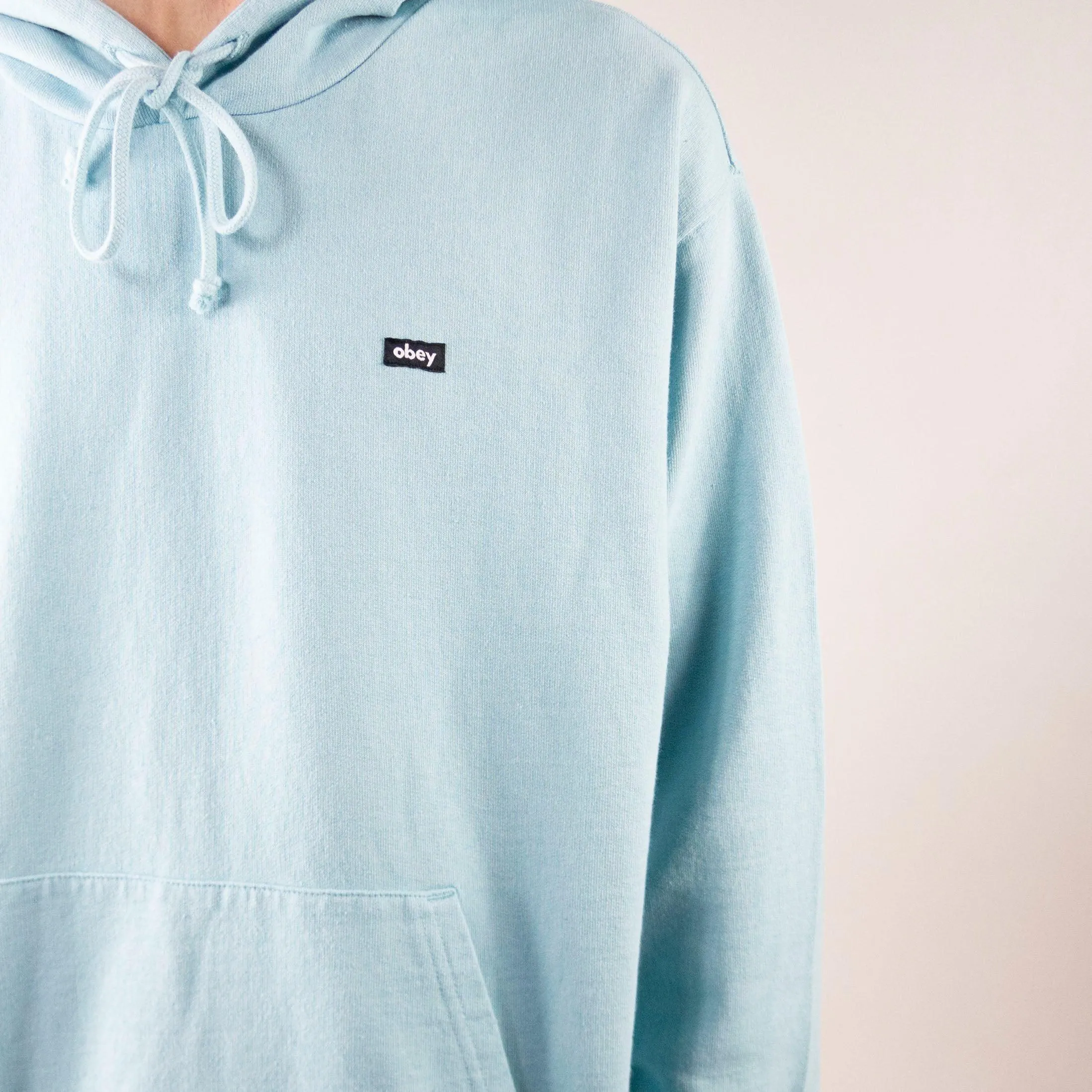 OBEY Timeless Recycled Heavy Hoodie - Pigment Turquoise Tonic