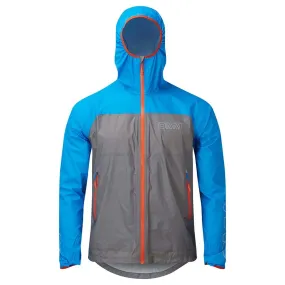 OMM  Halo+ Mens Waterproof Running Jacket Grey/Blue