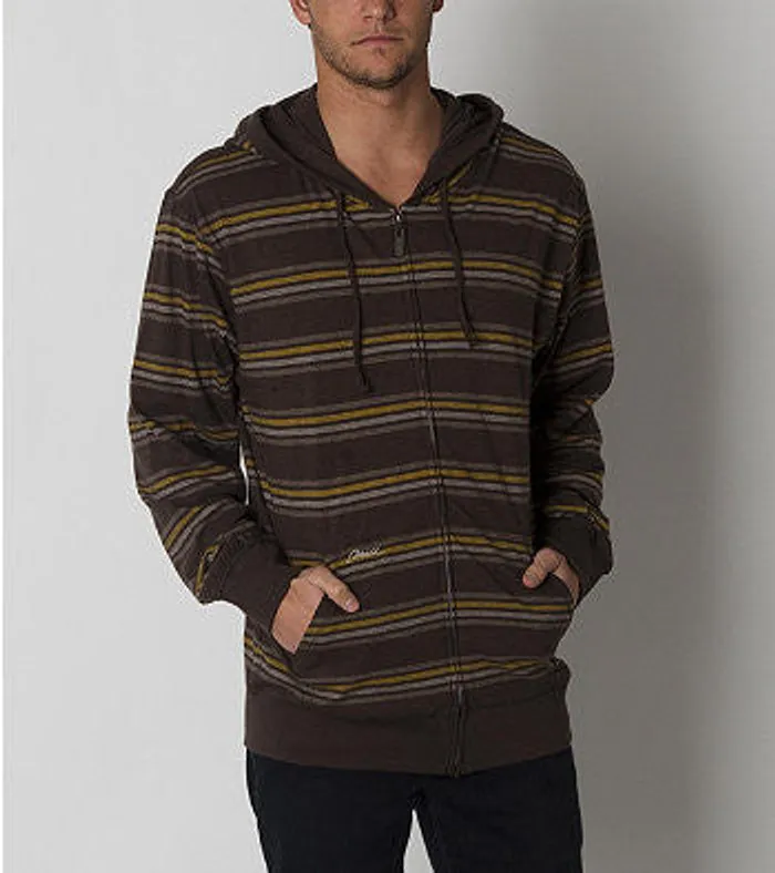 O'Neill Jaws Zip Up Hoodie - Brown - Mens Sweatshirt