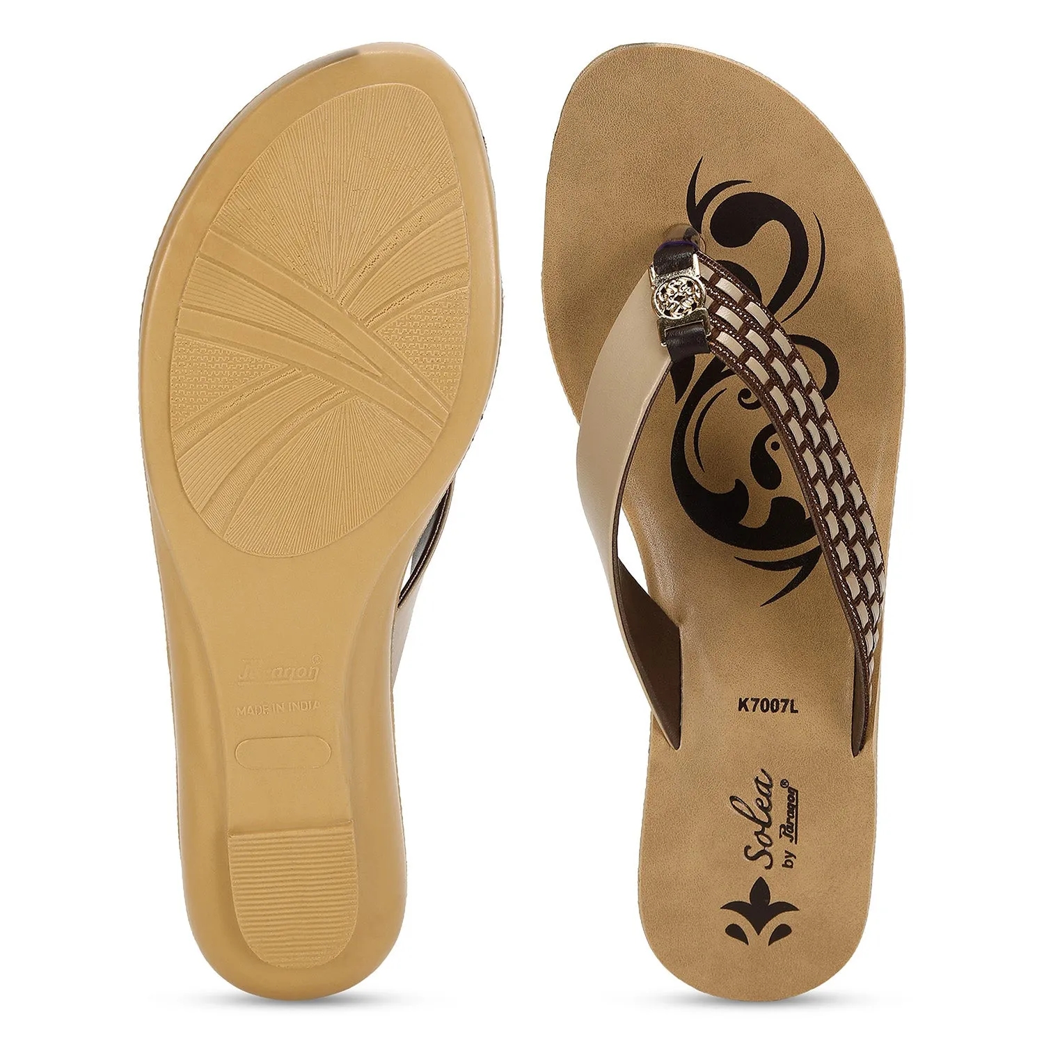 Paragon  PUK7007L Women Sandals | Casual & Formal Sandals | Stylish, Comfortable & Durable | For Daily & Occasion Wear