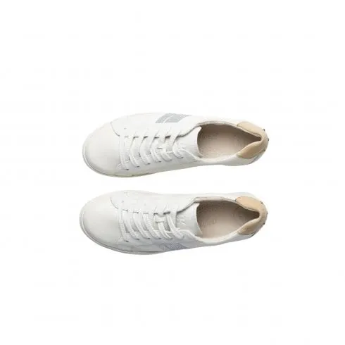 Paul Green 5330-01 | Ivory/Ice Suede/Leather | Womens Platform Casual Trainers