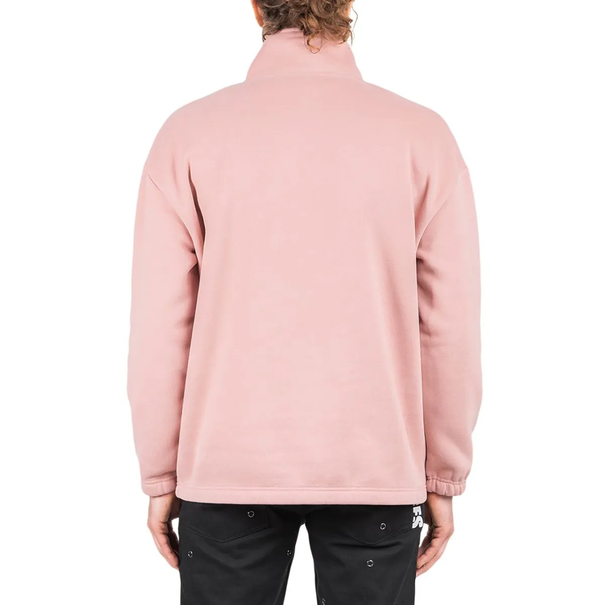 Pleasures Decline Quarter Zip Pullover (Pink)