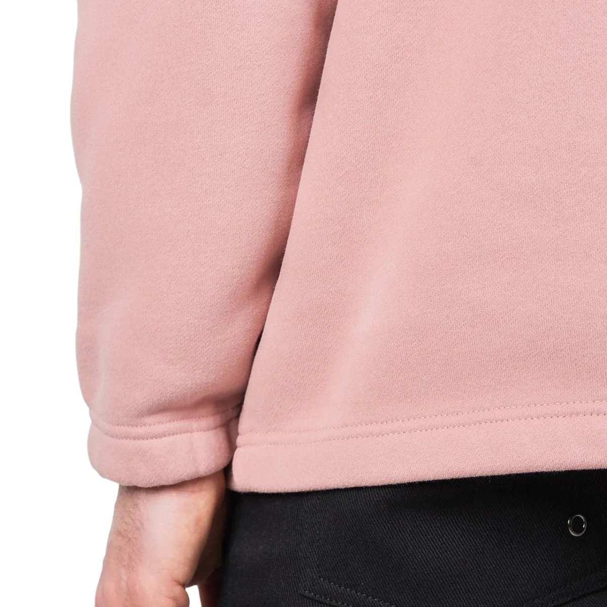 Pleasures Decline Quarter Zip Pullover (Pink)