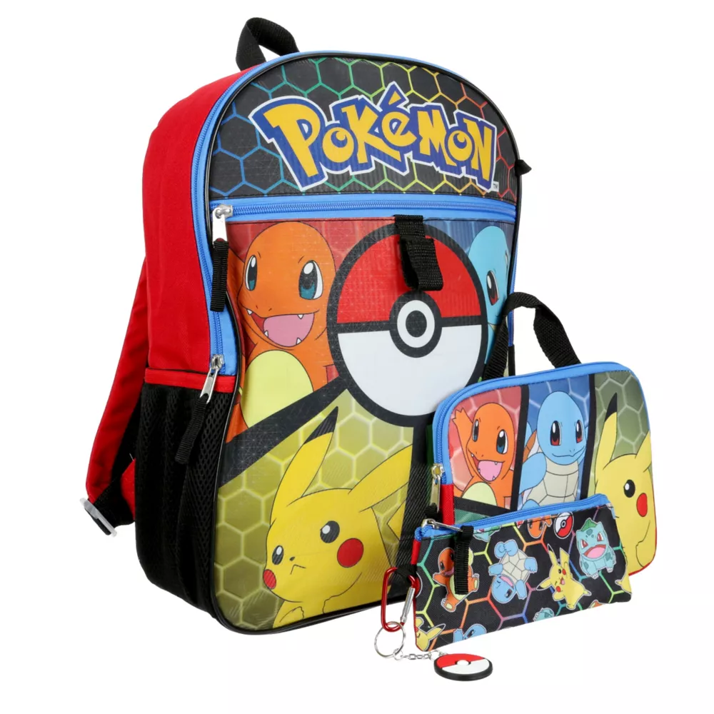 POKEMON  BOYS POKEMON 5 PIECE BACKPACK SET