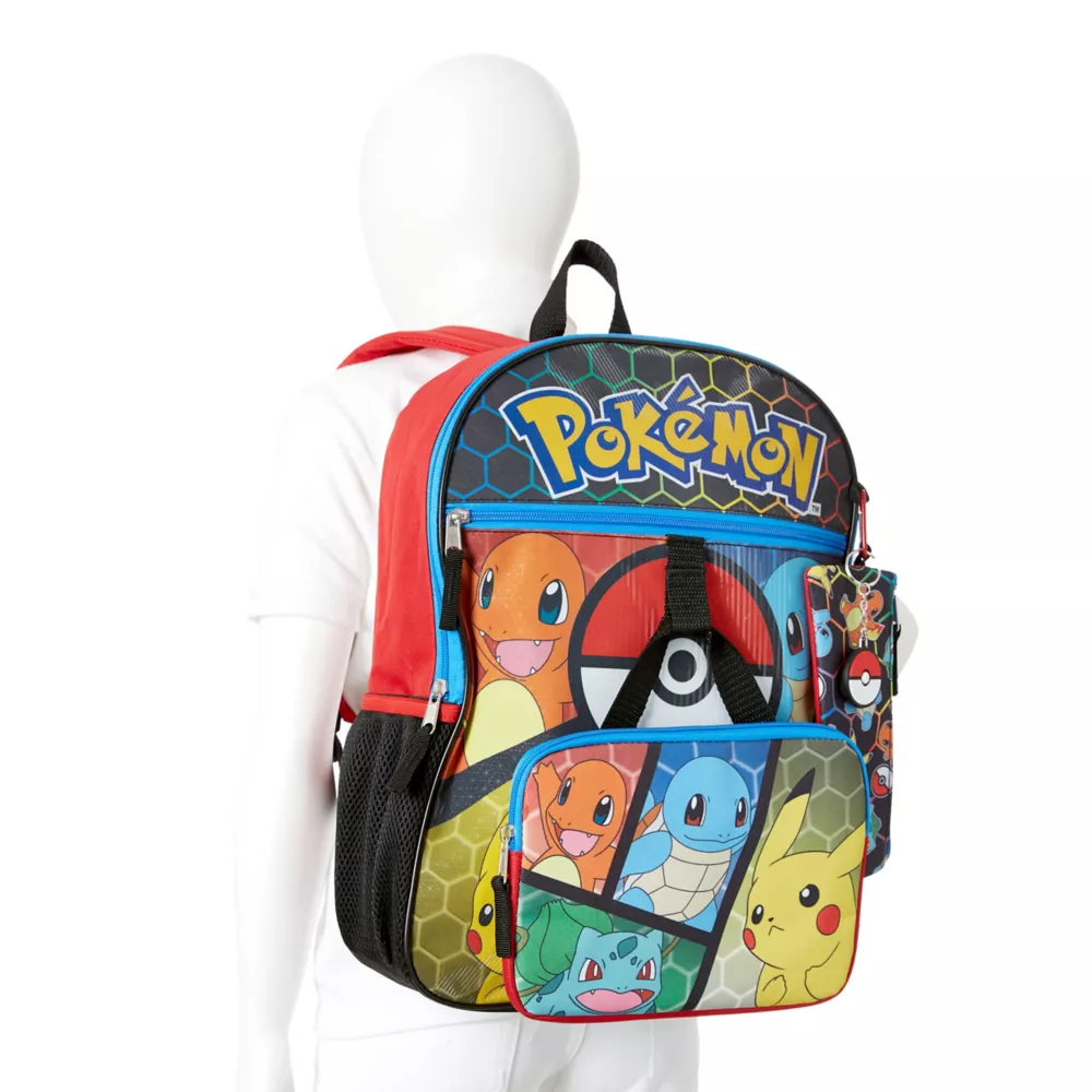 POKEMON  BOYS POKEMON 5 PIECE BACKPACK SET