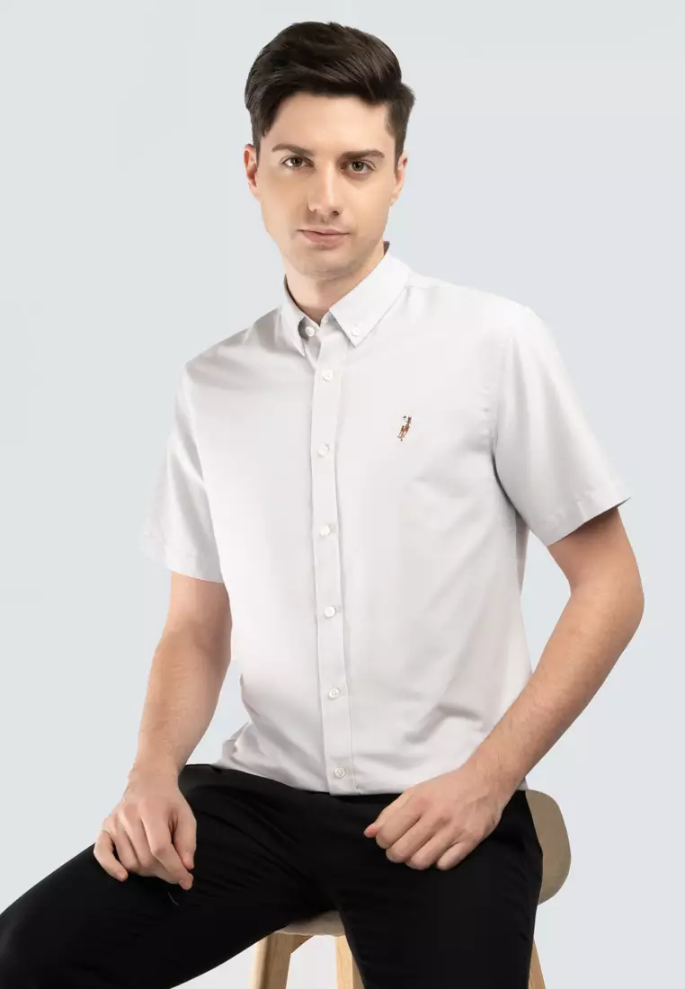 POLO HAUS Polo Haus - Men’Cotton Plain Regular Fit Short Sleeve