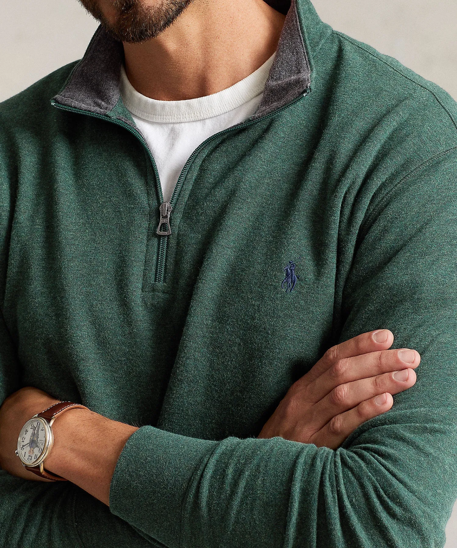 Polo Ralph Lauren Lux Jersey Half-Zip Pullover