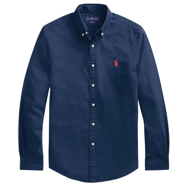 POLO RALPH LAUREN Polo Ralph Lauren Slim Fit Oxford Shirt - Navy