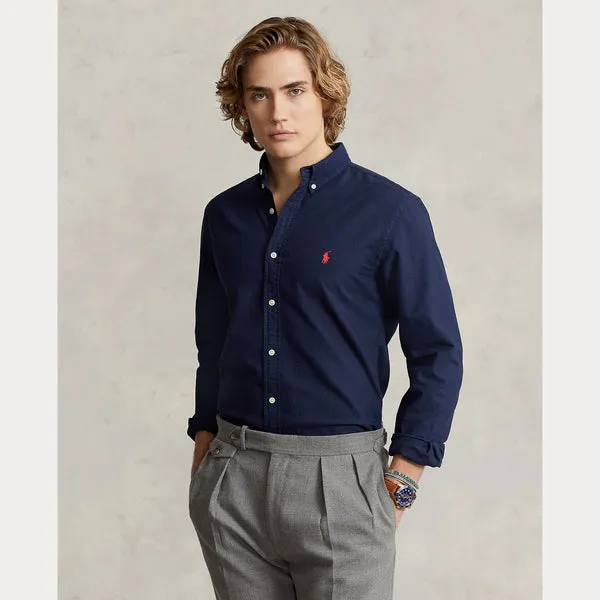 POLO RALPH LAUREN Polo Ralph Lauren Slim Fit Oxford Shirt - Navy