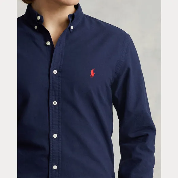 POLO RALPH LAUREN Polo Ralph Lauren Slim Fit Oxford Shirt - Navy