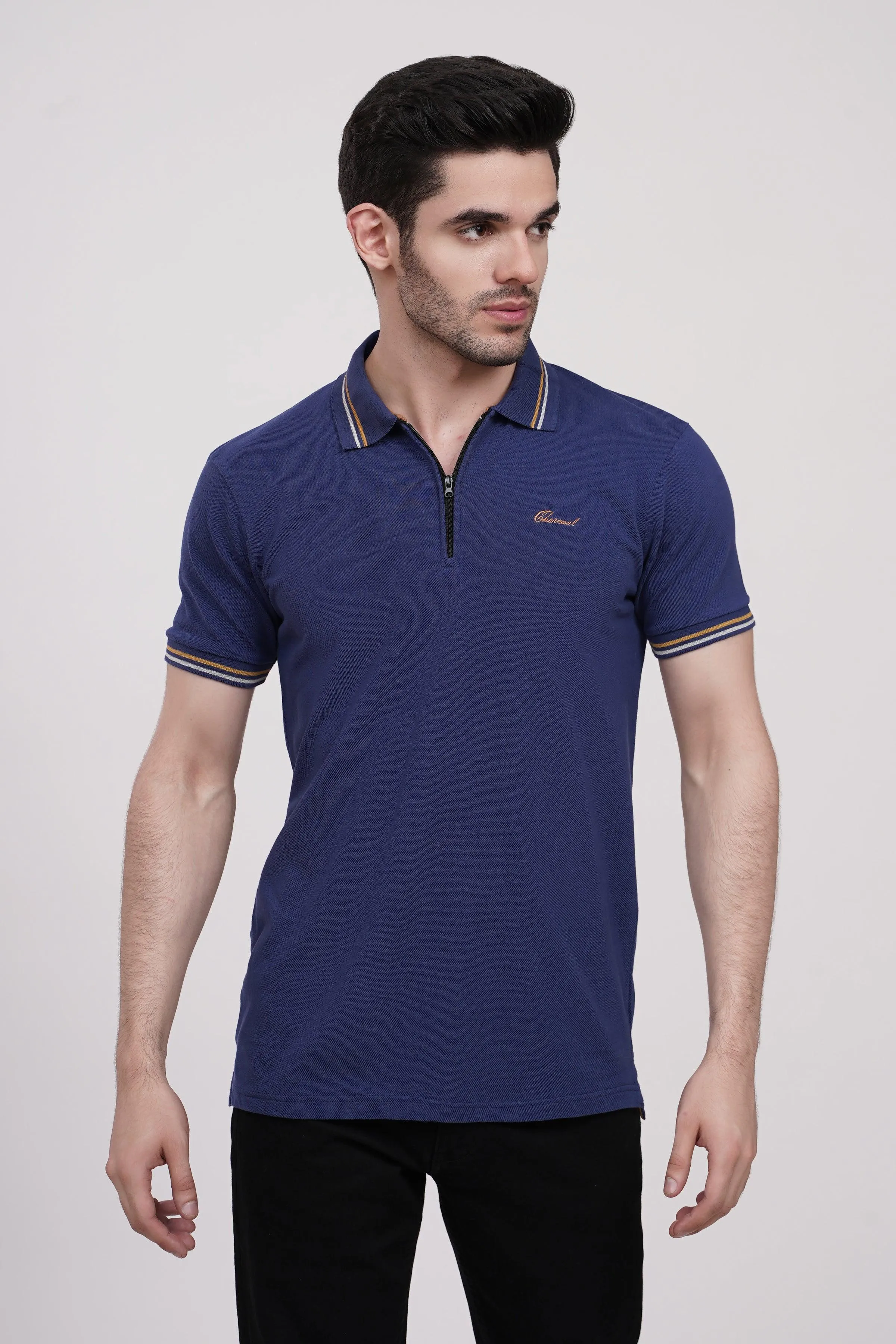 POLO SHIRT PIQUE BLUE