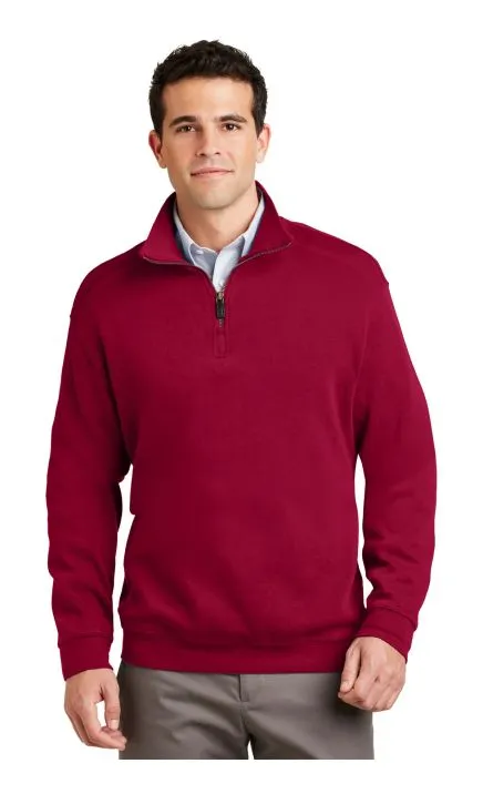 Port Authority F220 DISCONTINUED Flatback Rib 1/4-Zip Pullover