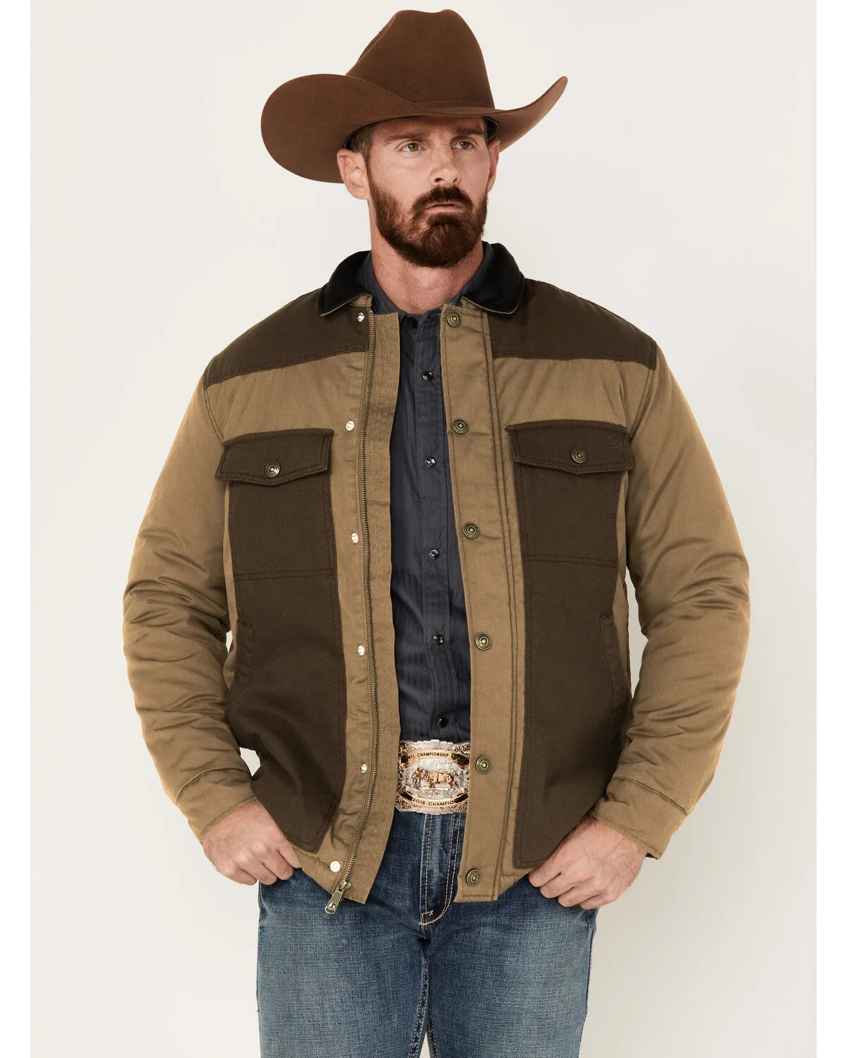 Product Name:  Blue Ranchwear Men's Waxed Canvas Jacket