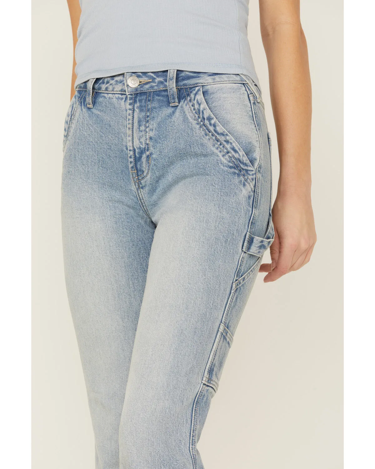 Product Name:  Cleo + Wolf Women's Carpenter Straight Denim Jeans