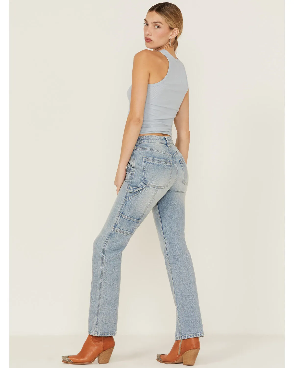 Product Name:  Cleo + Wolf Women's Carpenter Straight Denim Jeans