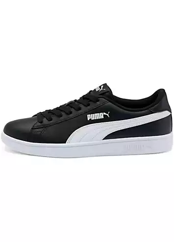 Puma Black Smash V2 Lace-Up Trainers | Grattan