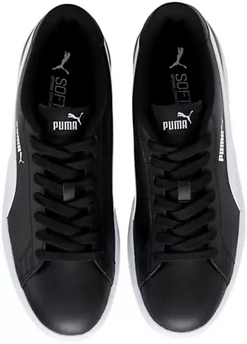 Puma Black Smash V2 Lace-Up Trainers | Grattan