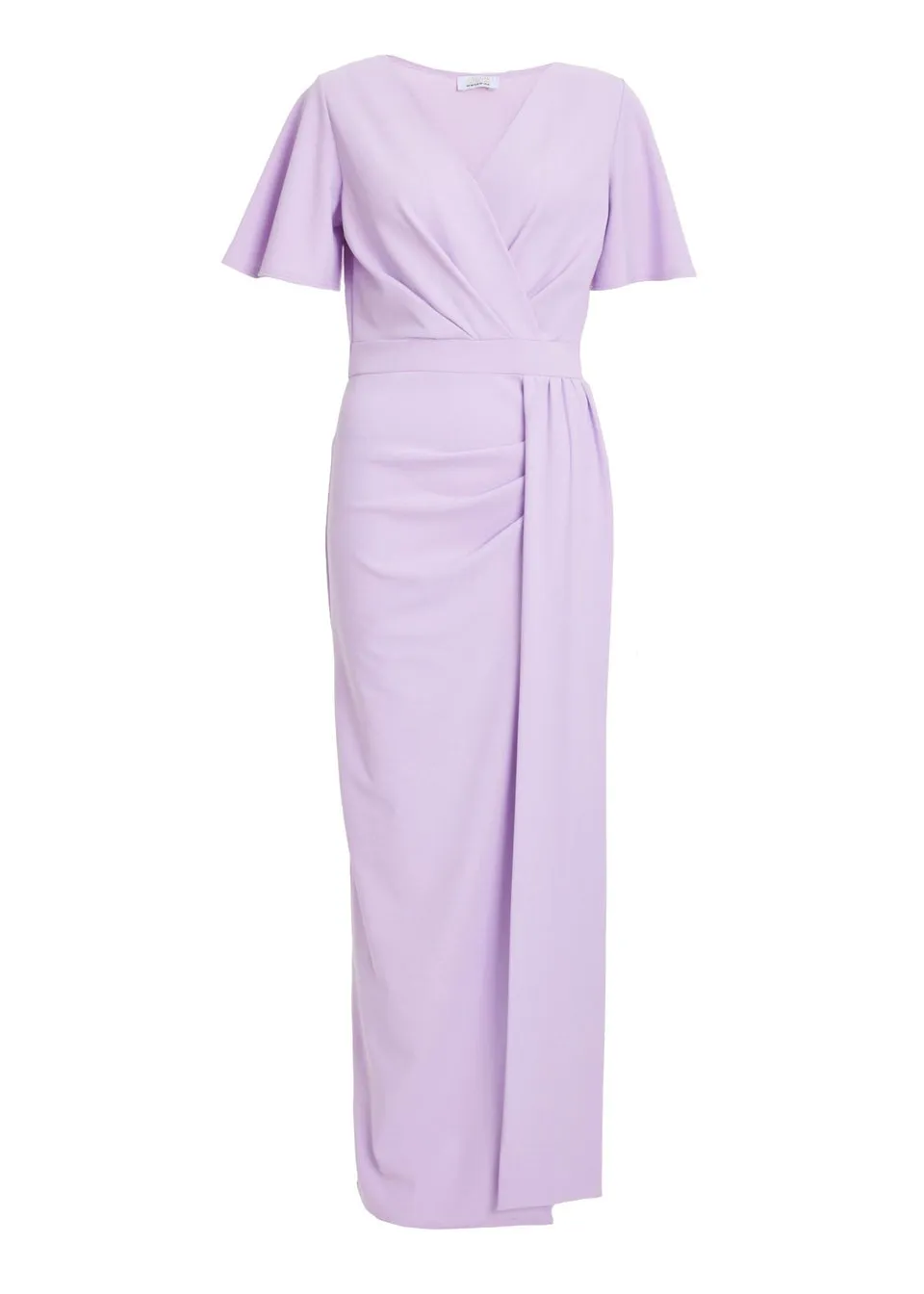 Quiz Purple Wrap Maxi Dress