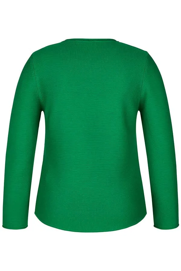 Rabe & LecomteGREEN ZEBRA TONE ON TONE PULLOVER