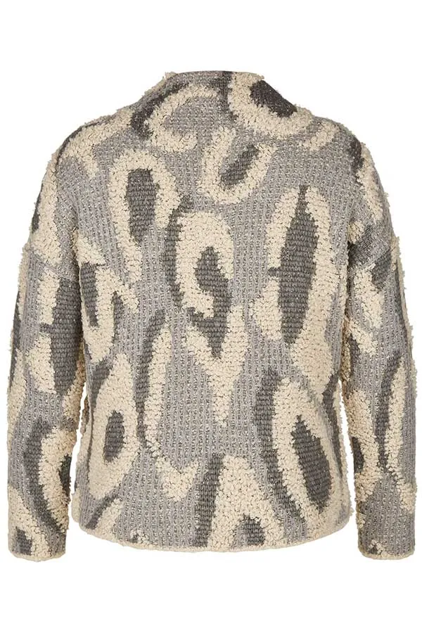 Rabe & LecomteGREY ANIMAL PRINT PULLOVER