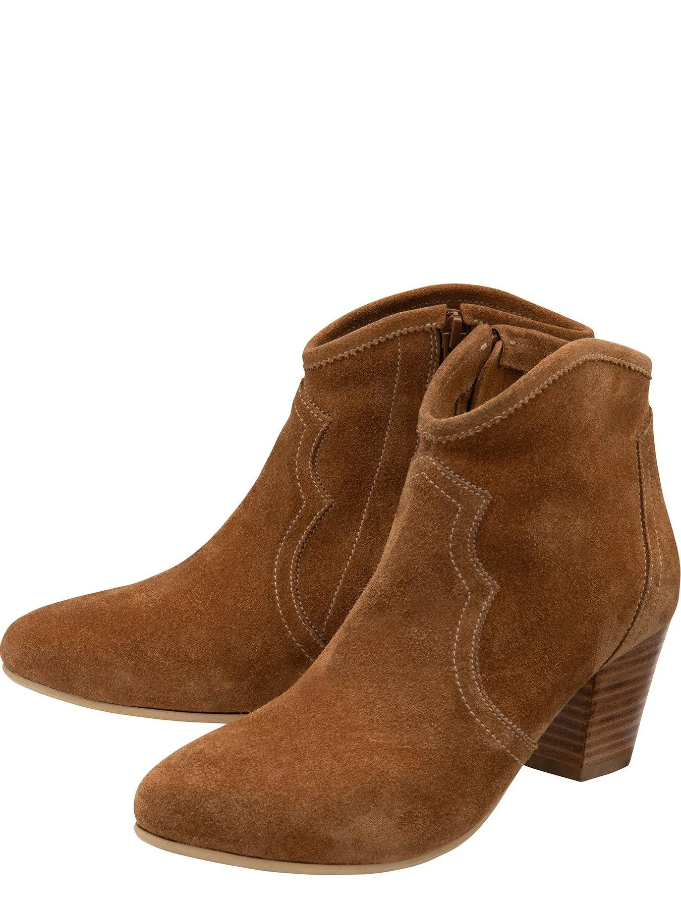 Ravel Teelin Tan Suede Western Ankle Boot