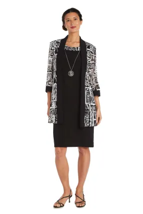 R&M Richards 7923 Short Two Piece Jacket Dress