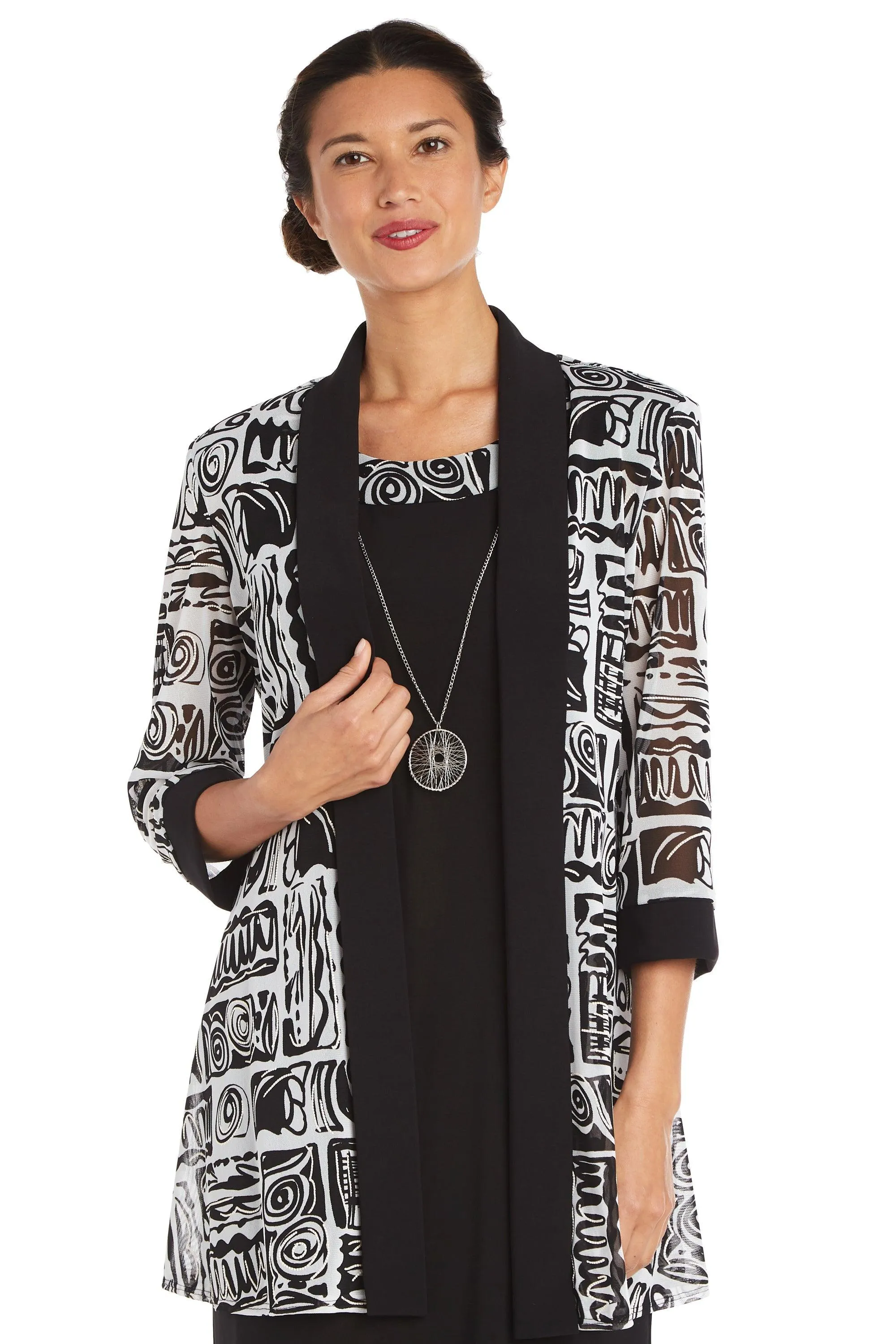 R&M Richards 7923 Short Two Piece Jacket Dress