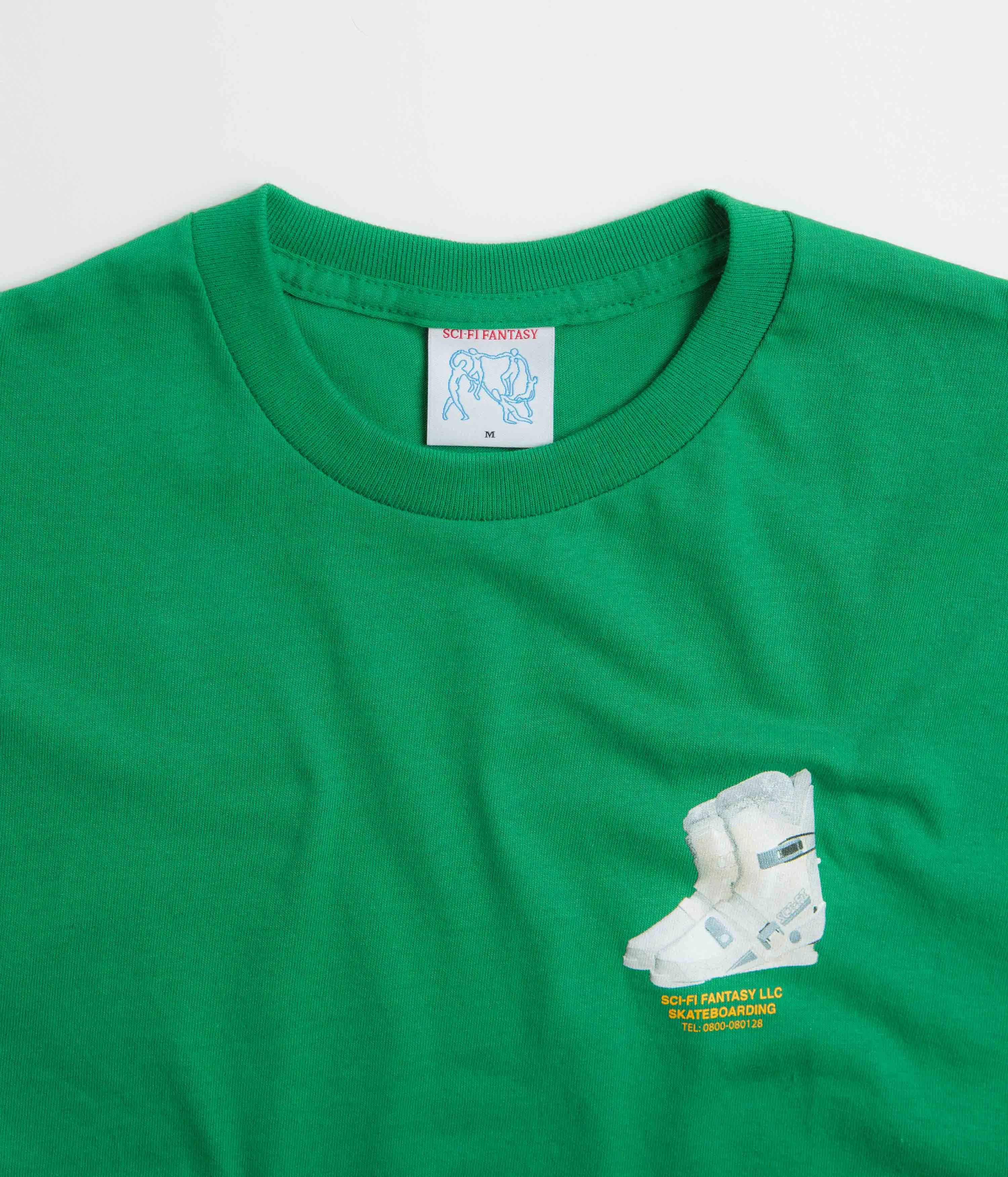 Sci-Fi Fantasy Ski Boot T-Shirt - Green