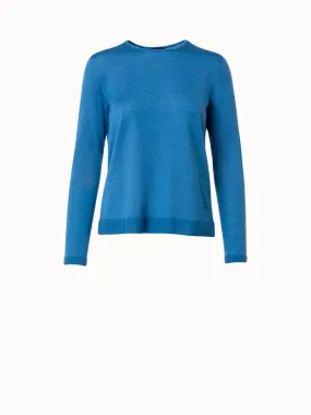 Seamless Cashmere Silk Knit Pullover