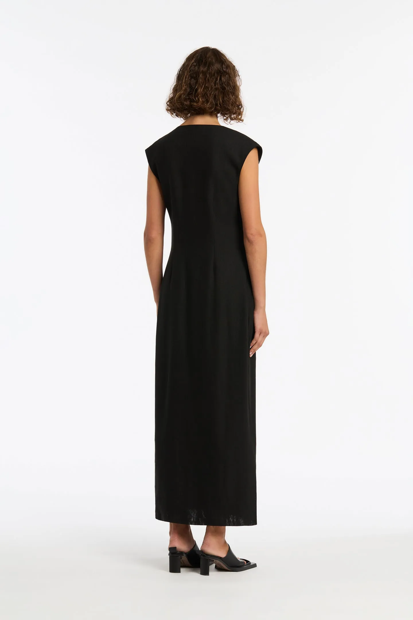  SIR The Label      Clemence Wrap Dress - Black 