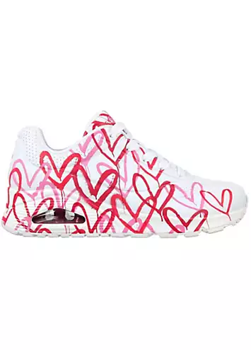 Skechers Printed Uno-Spread The Love Trainers | Grattan