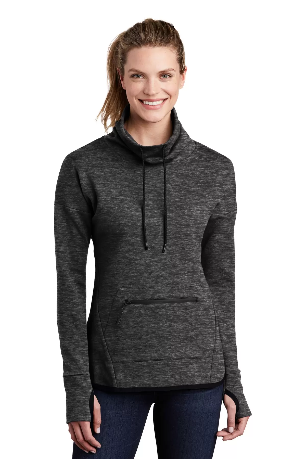 Sport Tek LST280 Sport-Tek    Ladies Triumph Cowl Neck Pullover SKU: LST280