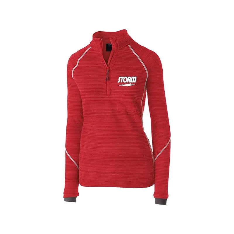 Storm Red Anarchy Ladies Deviate Bowling Pullover