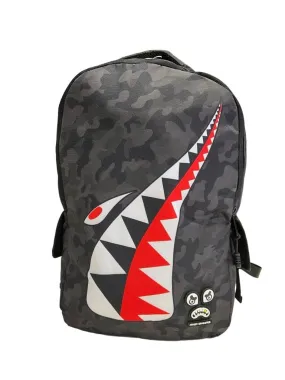 Streetz Watchin Black Camo Shark Backpack