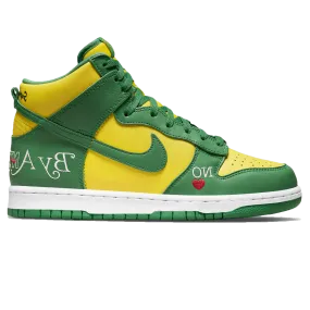 Supreme X Nike Dunk High SB 'By Any Means - Brazil' - OUTLET