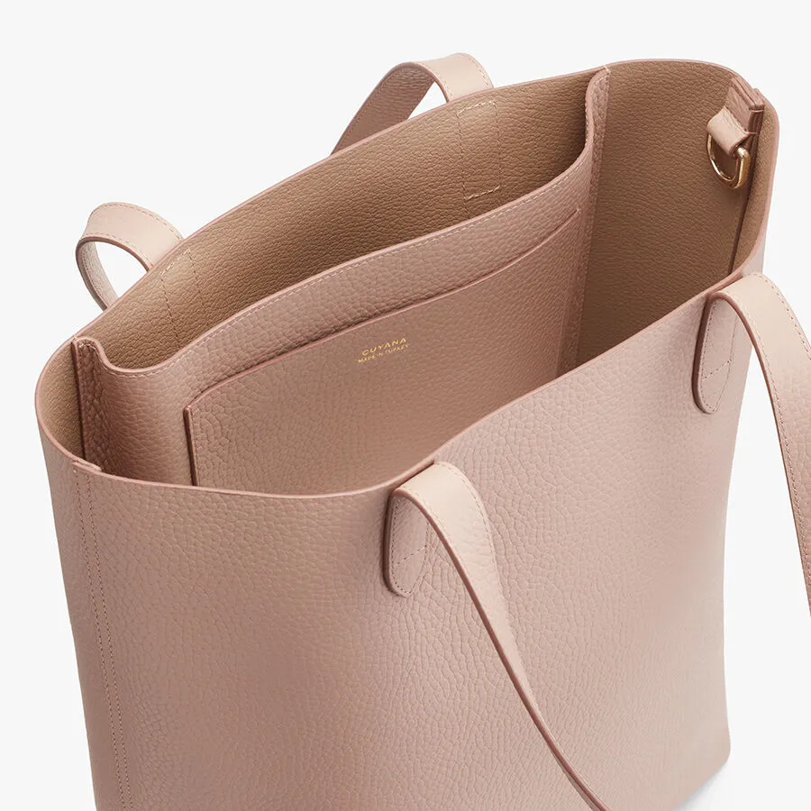 Tall Structured Leather Tote