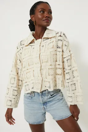 Tan Crochet Perry Jacket