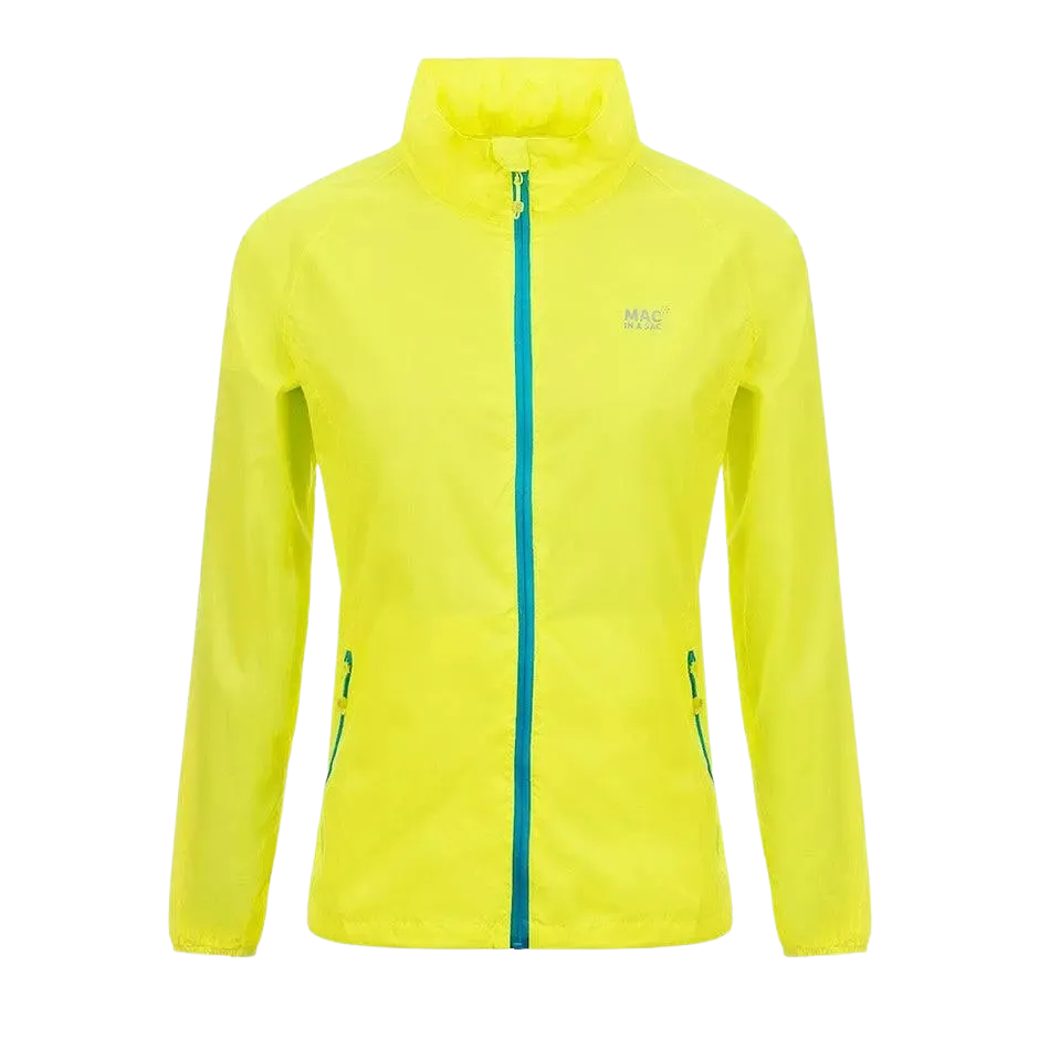 Target Dry Mac in a Sac Origin Unisex Waterproof Packaway Jacket in Neon Yellow