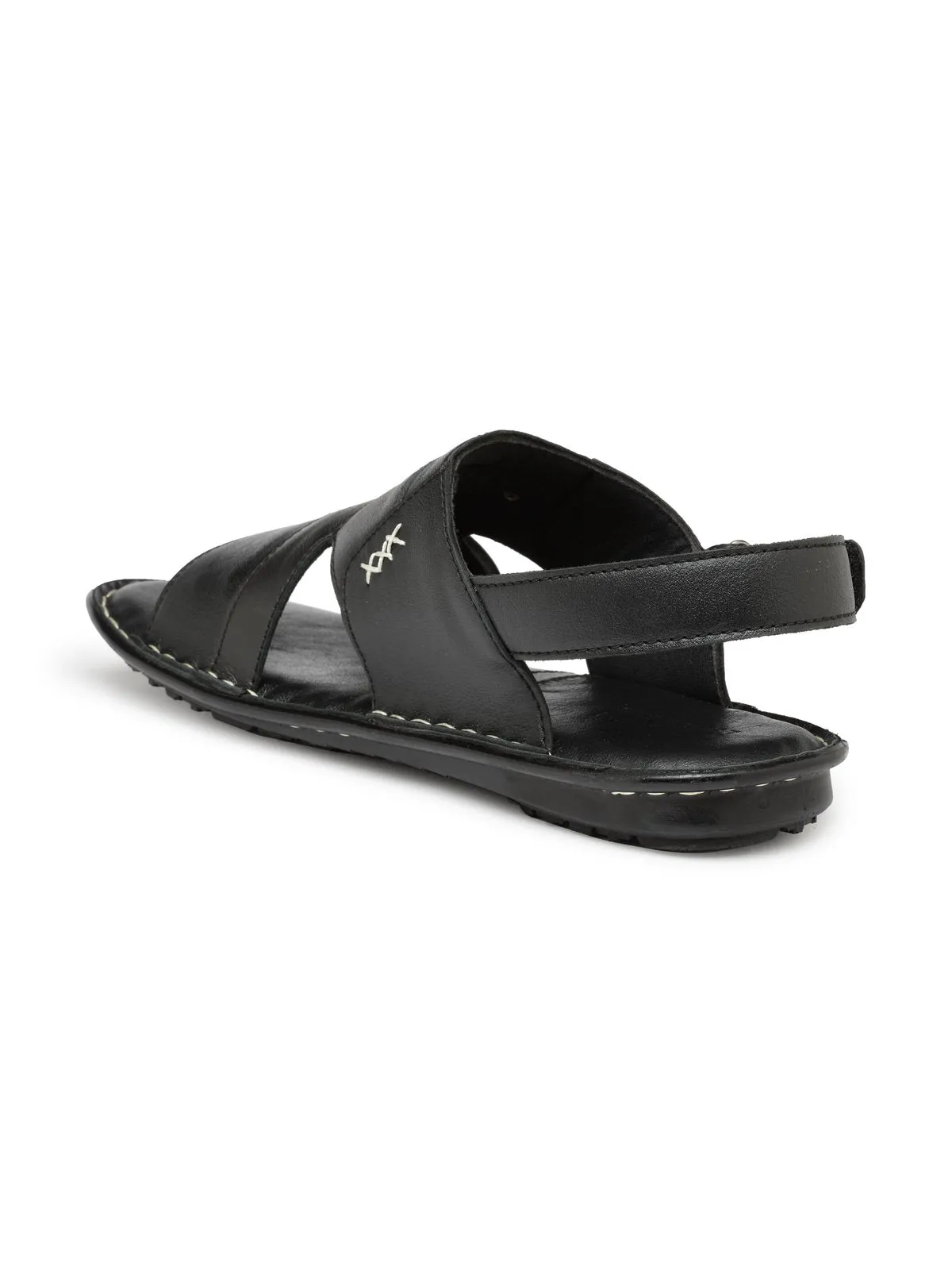 Teakwood Black Daily Wear Sandals