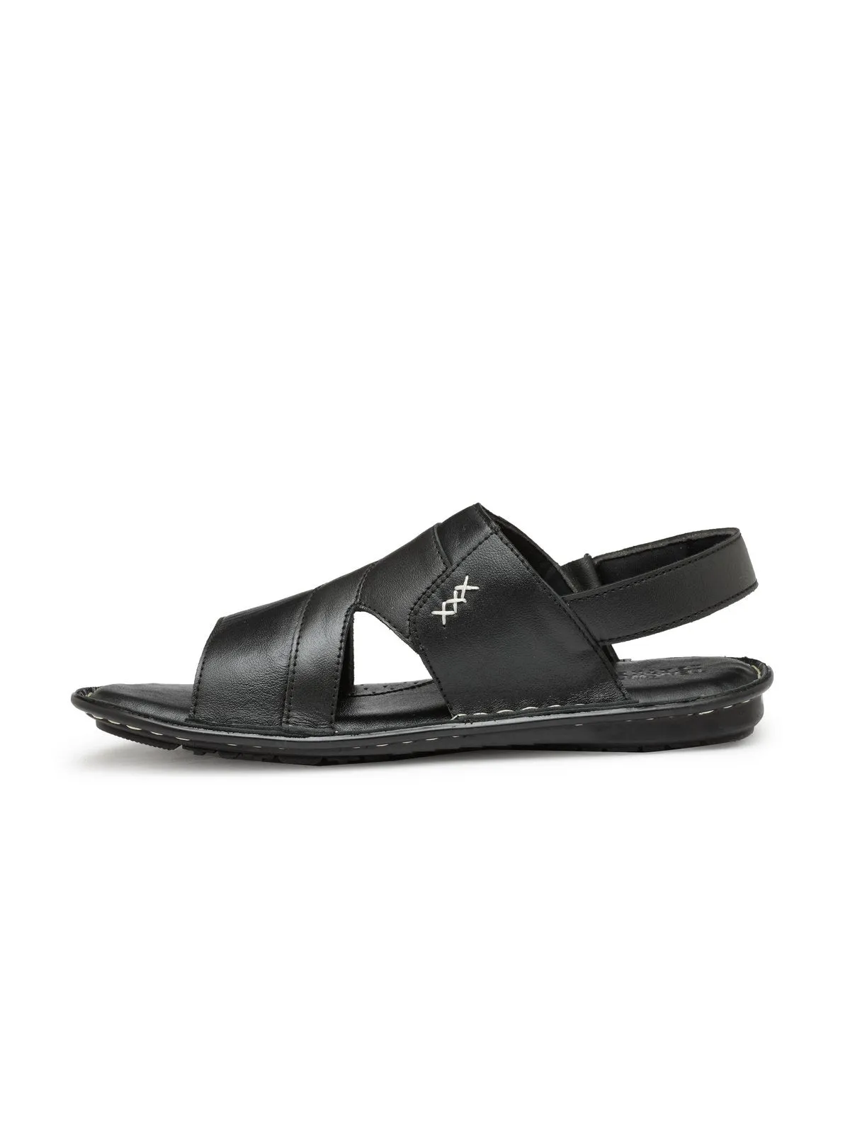 Teakwood Black Daily Wear Sandals