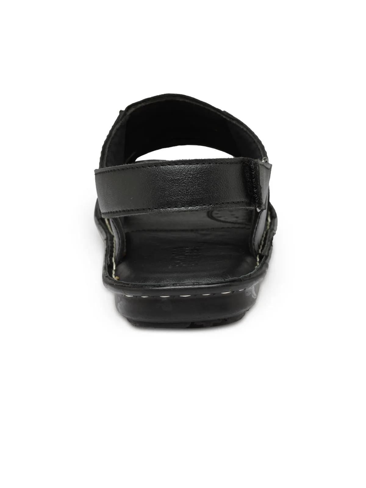 Teakwood Black Daily Wear Sandals