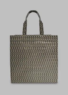 The Frankie Shop Oversized Tote - Black/Beige