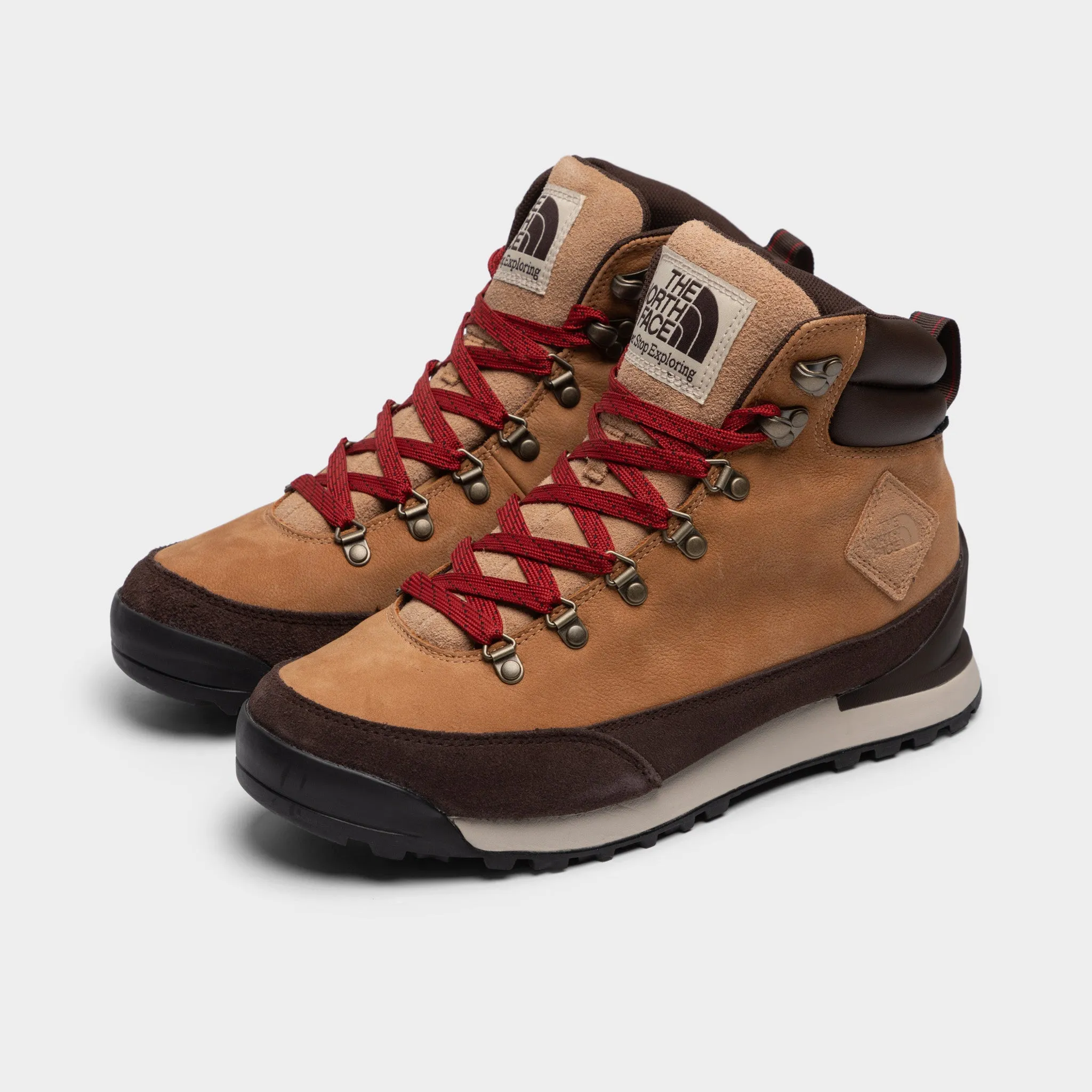 The North Face Back-To-Berkeley IV Leather Waterproof Boot Almond Butter / Demitasse Brown