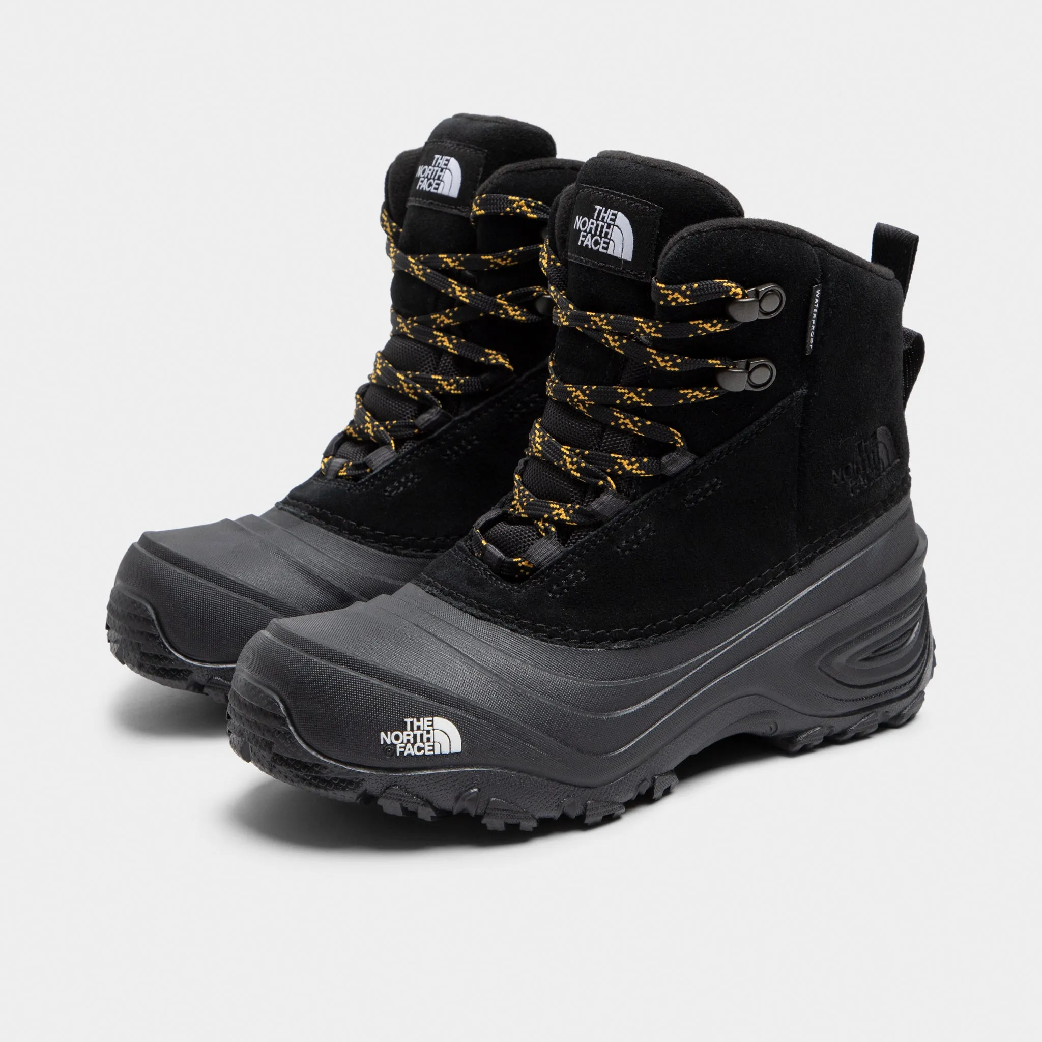 The North Face Juniors' Chilkat V Lace Waterproof Boot TNF Black / TNF Black