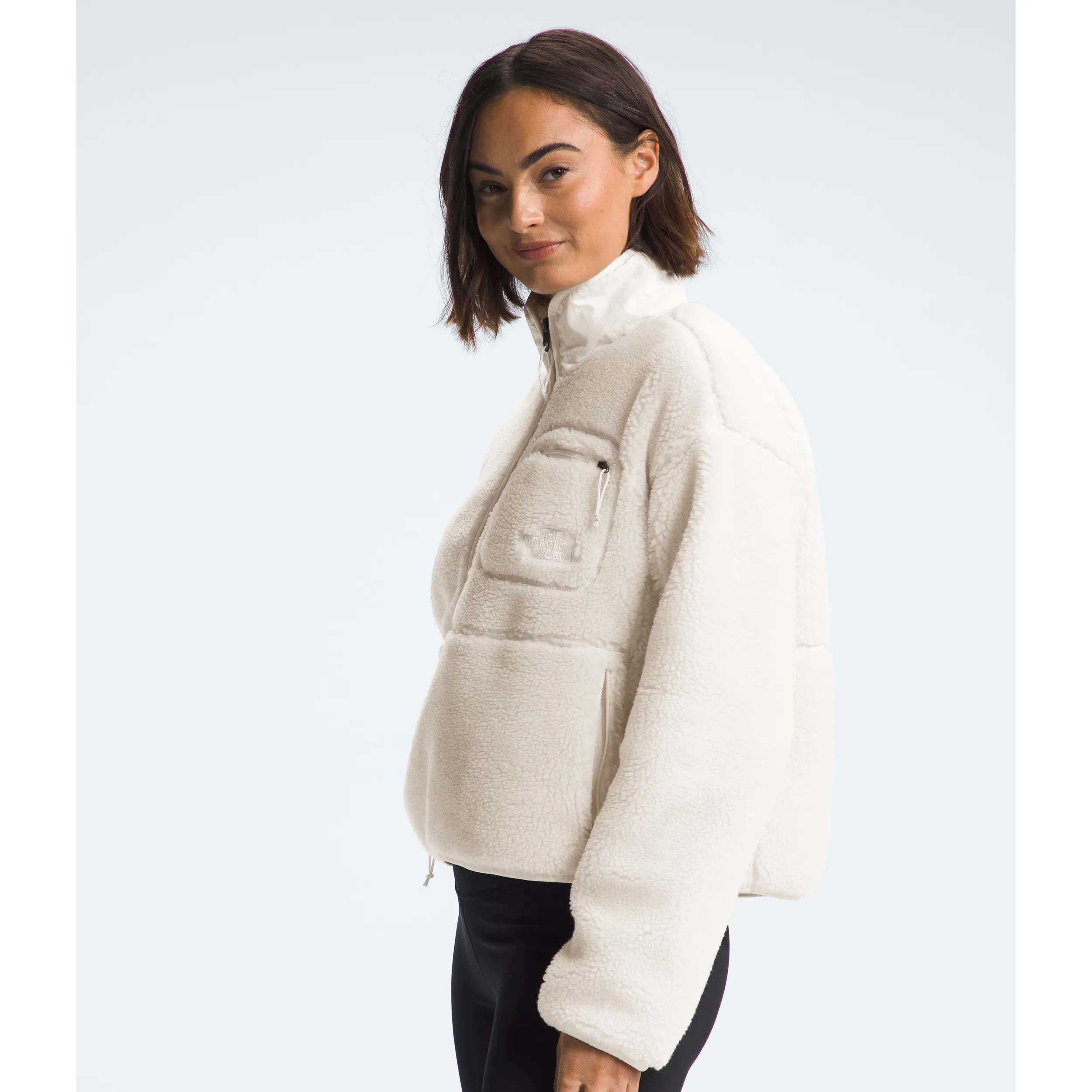 The North Face Women's Extreme Pile Pullover in White Dune